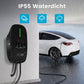 Awesafe 11KW Auto Laadpaal - Type 2 - 3-Fase - Waterdicht - 16A - 6A/8A/10A/13A/16A Schakelbaar - 6M Laadkabel - Met App/WiFi Bediening - Zwart