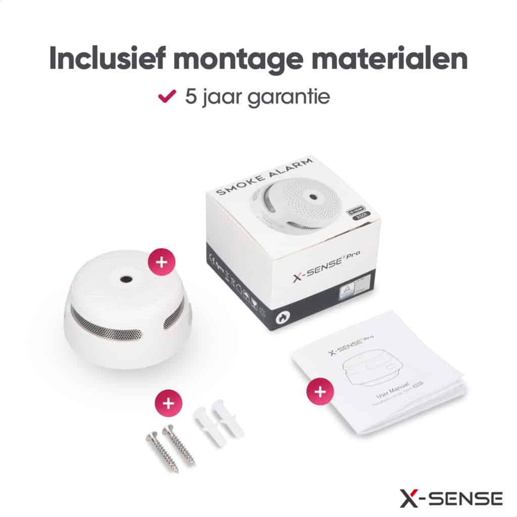 X-Sense XS01-W Rookmelderset – draadloos koppelbaar – 3-pack