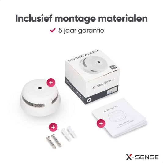 X-Sense XS01-W Rookmelderset – draadloos koppelbaar – 3-pack