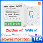 Tuya Zigbee3.0 Smart Switch 1/2 Gang Domotica Timerrelais met KWh Power Monitor Smart Leven APP Voice voor Alexa Google