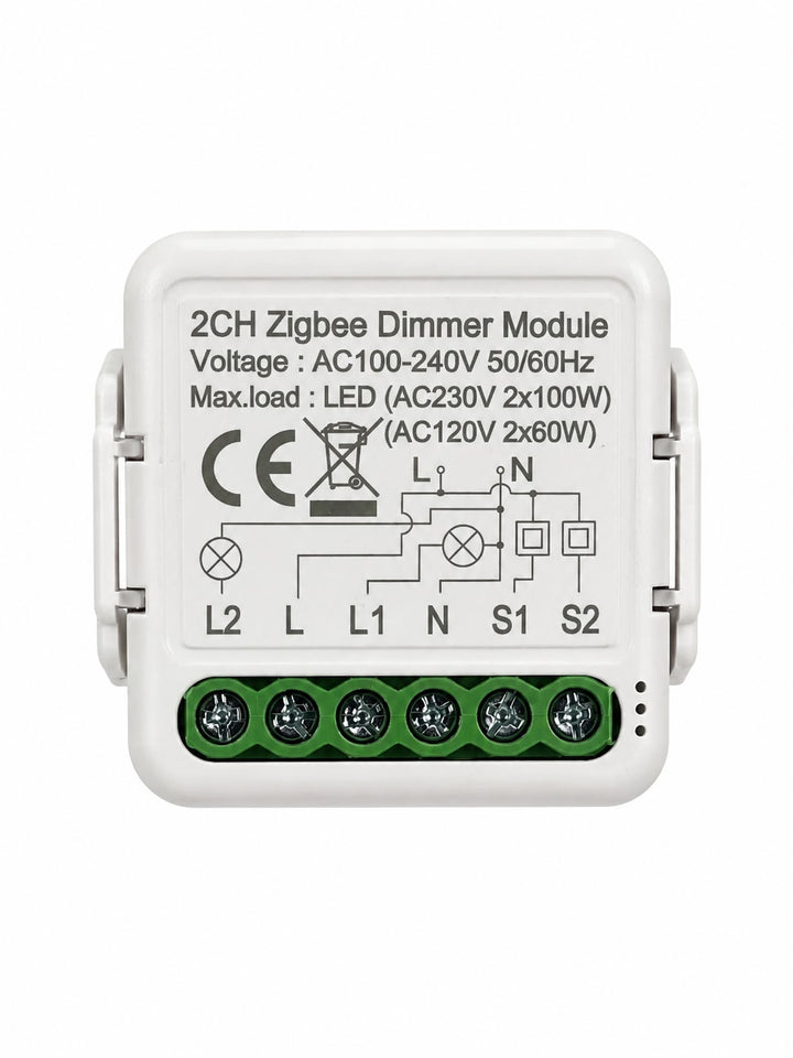 DIY Zigbee Smart Dimmer Switch Module Tuya/Smartlife APP Afstandsbediening Tweeweg compatibel met Alexa Google Home Spraakbesturing