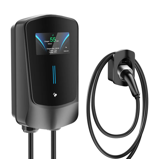 Noeifevo Q6 7KW 11KW 22KW EV Wallbox-laadstation, 5M snellaadkabel waterdicht, Wi-Fi optioneel